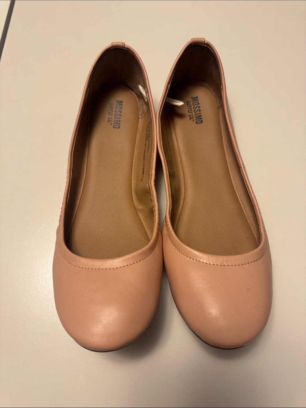 Mossimo Supply Co. Blush Pink Leather Ballet Flats